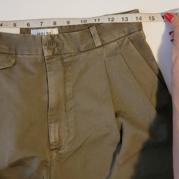 AGOLDE Womens Becker Chino Shorts Size 26 Neutral Hipster Modern Y2K Old Money - Picture 5 of 7